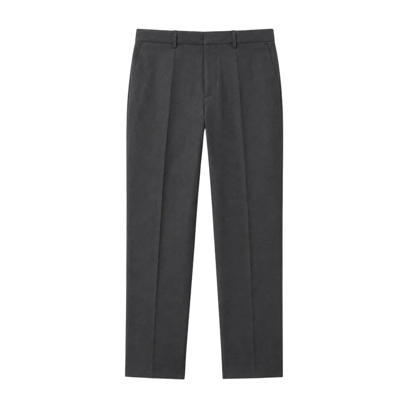 charcoal tailored trousers