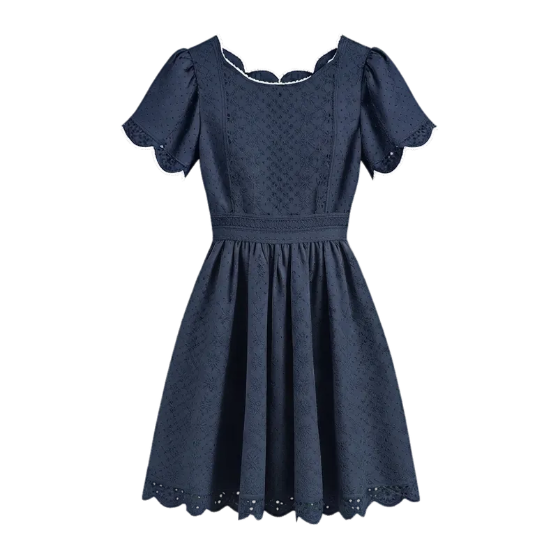 navy mini dress