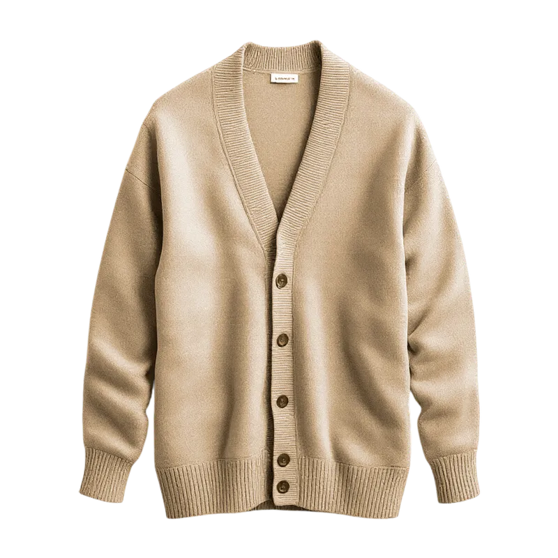 camel cardigan