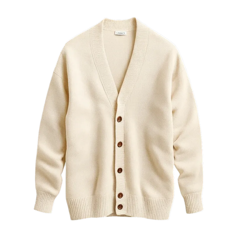 cream cardigan
