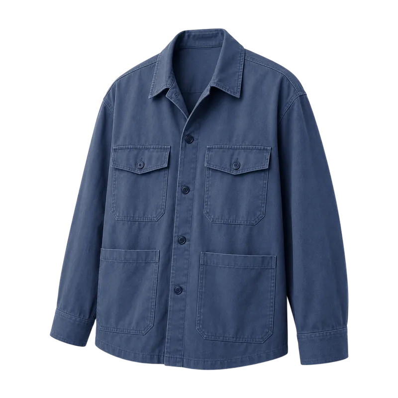 indigo shacket