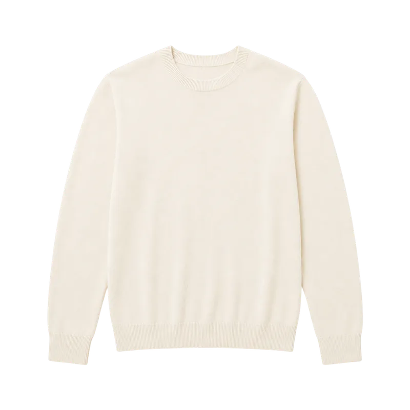 cream knit sweater