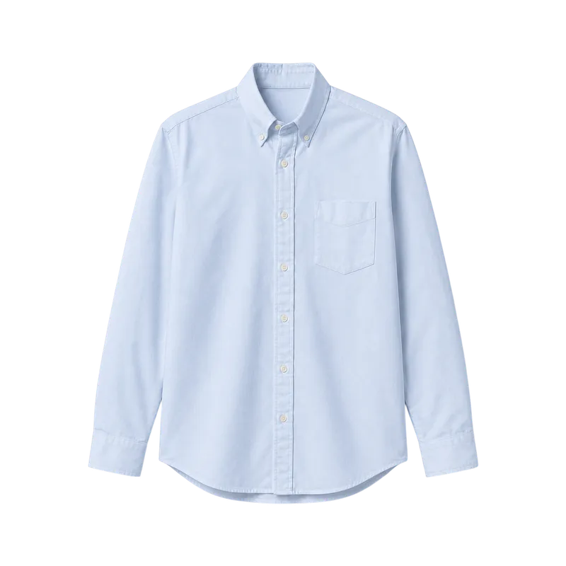 pale blue shirt